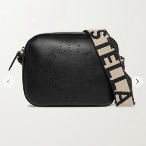 STELLA MCCARTNEY Small Logo Faux-Leather Camera Crossbody Bag